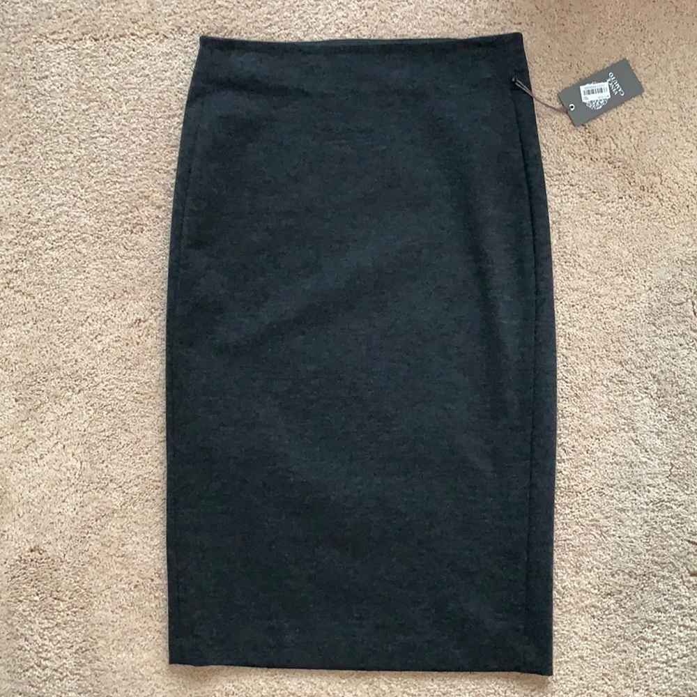NWT VINCE CAMUTO GREY PULL ON PENCIL SKIRT